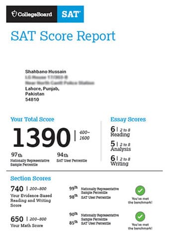 X-Effective Student Score Report 9